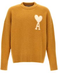 Ami Paris - Ami Ami De Coeur Logo Intarsia-Knit Jumper - Lyst