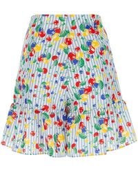 Gucci - Cherries Striped Print Shorts - Lyst