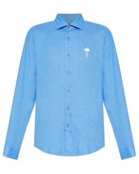 Palm Angels - Logo Embroidered Shirt - Lyst