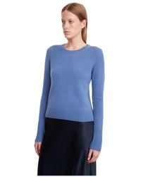 Vince - Long-Sleeved Knitted Crewneck Jumper - Lyst