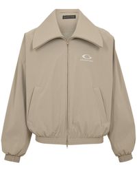 Balenciaga - Solid Color Turtleneck College Baseball Jacket - Lyst