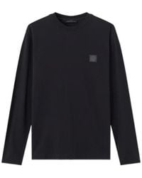 Stone Island - Slim-Fit Long-Sleeve T-Shirt With Tonal Compass Logo Patch - Lyst