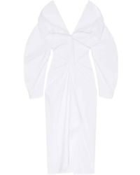 Givenchy - Slashed Long-Sleeve Shirt Dress - Lyst