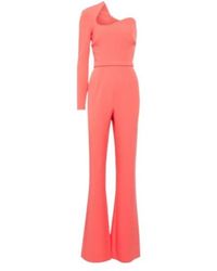 Safiyaa - Jonal One-Shoulder Crêpe Jumpsuit - Lyst