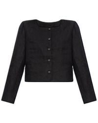 Posse - Emma Button-Front Linen Jacket - Lyst