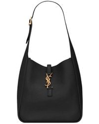 Saint Laurent - Le 5 À 7 Logo Plaque Shoulder Bag - Lyst