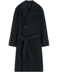 Lemaire - Straight Hem Belted Coat - Lyst