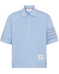Thom Browne - 4-Bar Jersey Polo Top - Lyst