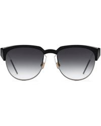 Dior - Logo Half-Frame Sunglasses - Lyst