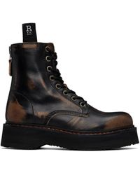 ショートブーツ・ブーティ R13 'R13 X-Stack' boots Stack Boots – R13