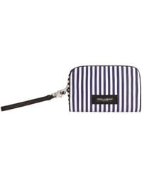 Dolce & Gabbana - Logo Patch Striped Poplin Tote Bag - Lyst