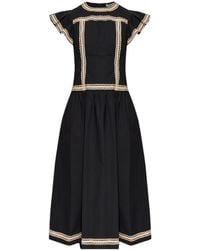 Ulla Johnson - Ruffled-Trim Midi Dress - Lyst