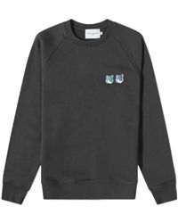 Maison Kitsuné - Logo-Patch Cotton Sweatshirt - Lyst
