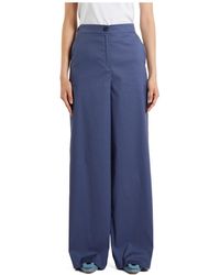 iBlues - Wide-Leg Casual Pants - Lyst