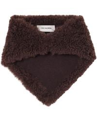 Yves Salomon - Shearling And Wool Scarf - Lyst