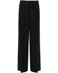 DSquared² - Logo Detailed Wide-Leg Trousers - Lyst