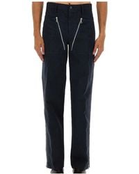 Dries Van Noten - Zip-Detailed Straight-Leg Trousers - Lyst