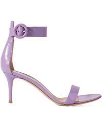 Gianvito Rossi - Portofino 70 Leather Sandals - Lyst