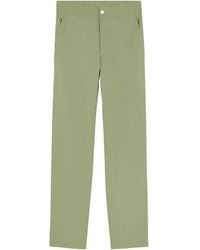 Maison Kitsuné - Maison Kitsuné Logo Embroidered Straight-Leg Trousers - Lyst
