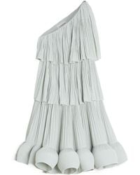 Lanvin - Ruffled Asymmetric One-Shoulder Dress - Lyst