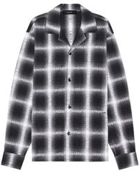 Amiri - Checked Logo-Print Shirt - Lyst