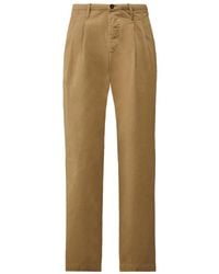 C.P. Company - Pleated Cotton-Gabardine Loose Trousers - Lyst