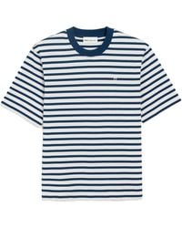 Ami Paris - Short Sleeves Boxy Fit Mariniere Teeshirt With - Lyst
