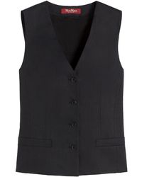 Max Mara - Studio Carnet V-Neck Gilet - Lyst