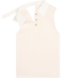 Courreges - Courrèges Sangle Sleeveless Polo Shirt - Lyst