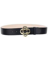 CASABLANCA - Logo Plaque Buckle Belt - Lyst