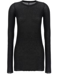 Rick Owens - Long Sleeved Knitted T-Shirt - Lyst