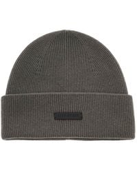Fear Of God - Logo Patch Ribbed Knit Beanie - Lyst