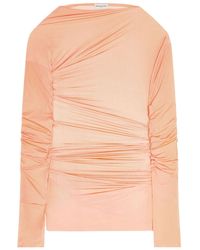 Dries Van Noten - Fitted Draped T-Shirt - Lyst