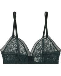 Eres - Delicieux Leavers Lace Triangle Soft Cup Bra - Lyst