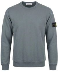 Stone Island - Badge Crewneck Sweatshirt - Lyst