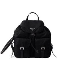 Prada - Re-Nylon Triangle-Logo Backpack - Lyst