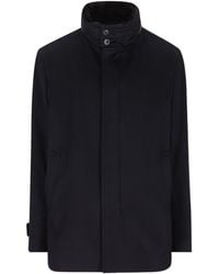 Herno - Long-Sleeved Button-Up Jacket - Lyst