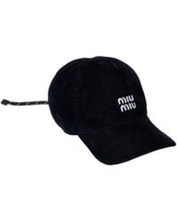 Miu Miu - Logo-Embroidered Baseball Cap - Lyst