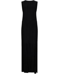 Liu Jo - Sleeveless Fringe Knitted Dress - Lyst