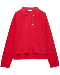 Prada - Long-Sleeved Polo Shirt - Lyst
