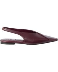 Brunello Cucinelli - Calfiskin Slingback Flats - Lyst