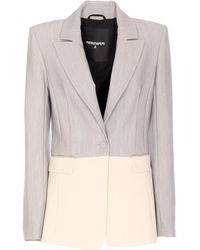Patrizia Pepe - Two-Tone Blazer Jacket - Lyst