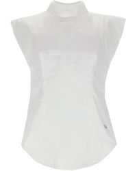 Jean Paul Gaultier - Sleeveless Stand-Collar Top - Lyst