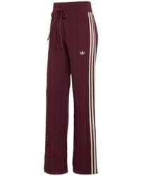 adidas Originals - Sst Wide-Leg Knitted Trousers - Lyst