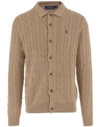 Polo Ralph Lauren - Logo Embroidered Buttoned Cardigan - Lyst
