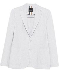BOSS - Checked Cotton-Blend Jacket - Lyst