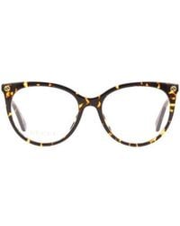 Gucci - Eyewear Round Frame Glasses - Lyst