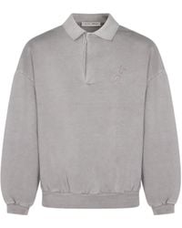 Fear Of God - Logo Embroidered Classic Polo Sweatshirt - Lyst