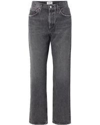 Agolde - Mid-Rise Straight-Leg Denim Trousers - Lyst