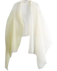 Issey Miyake - Pleated Frayed Scarf - Lyst